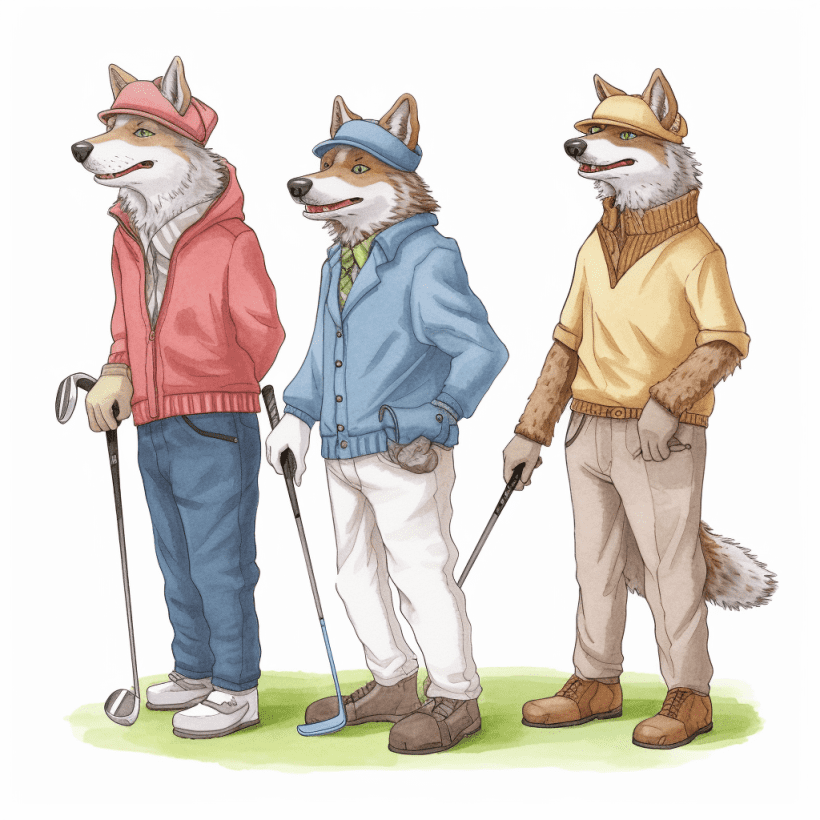 Wolf Golf Game Picture