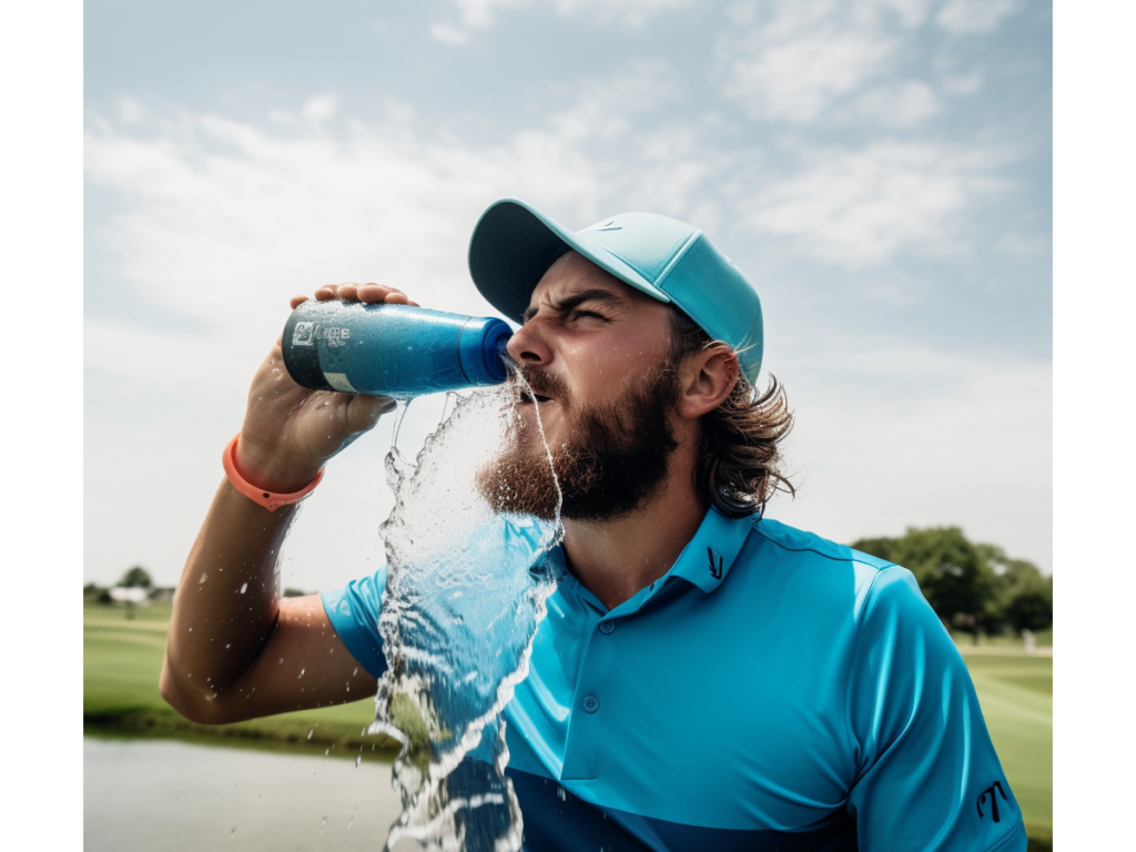 Hydrated golfer